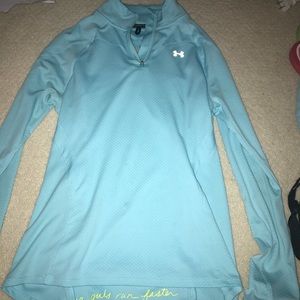 baby blue under armour long sleeve